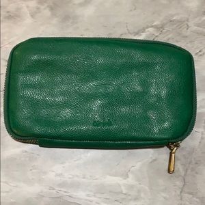 COLAB • Green Wallet w/ Royal Blue Interior